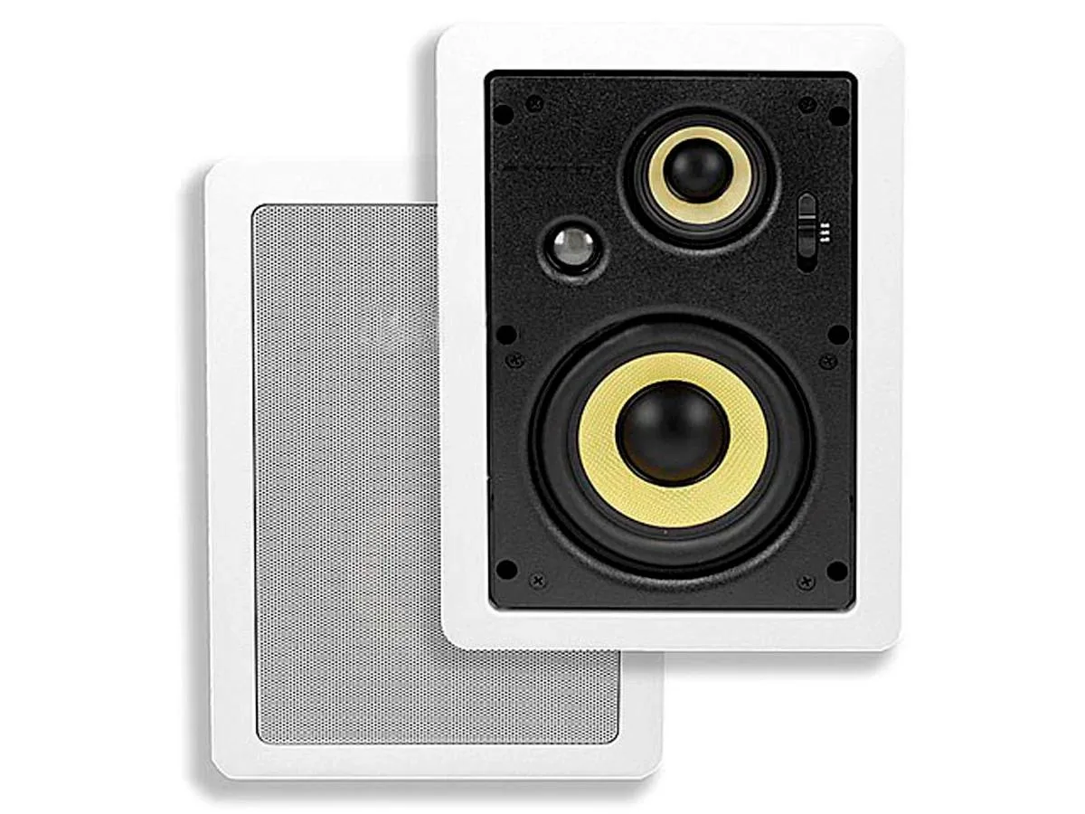 Monoprice Inc. Monoprice 107607 3-Way Aramid Fiber In-Wall Home Audio Speakers 6.5 Inch Pair — product photo