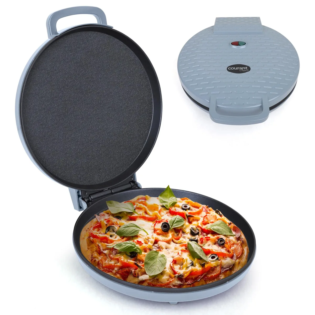  MAXI-MATIC Courant CPM-1220 12 inch Pizza Maker Teal — product photo