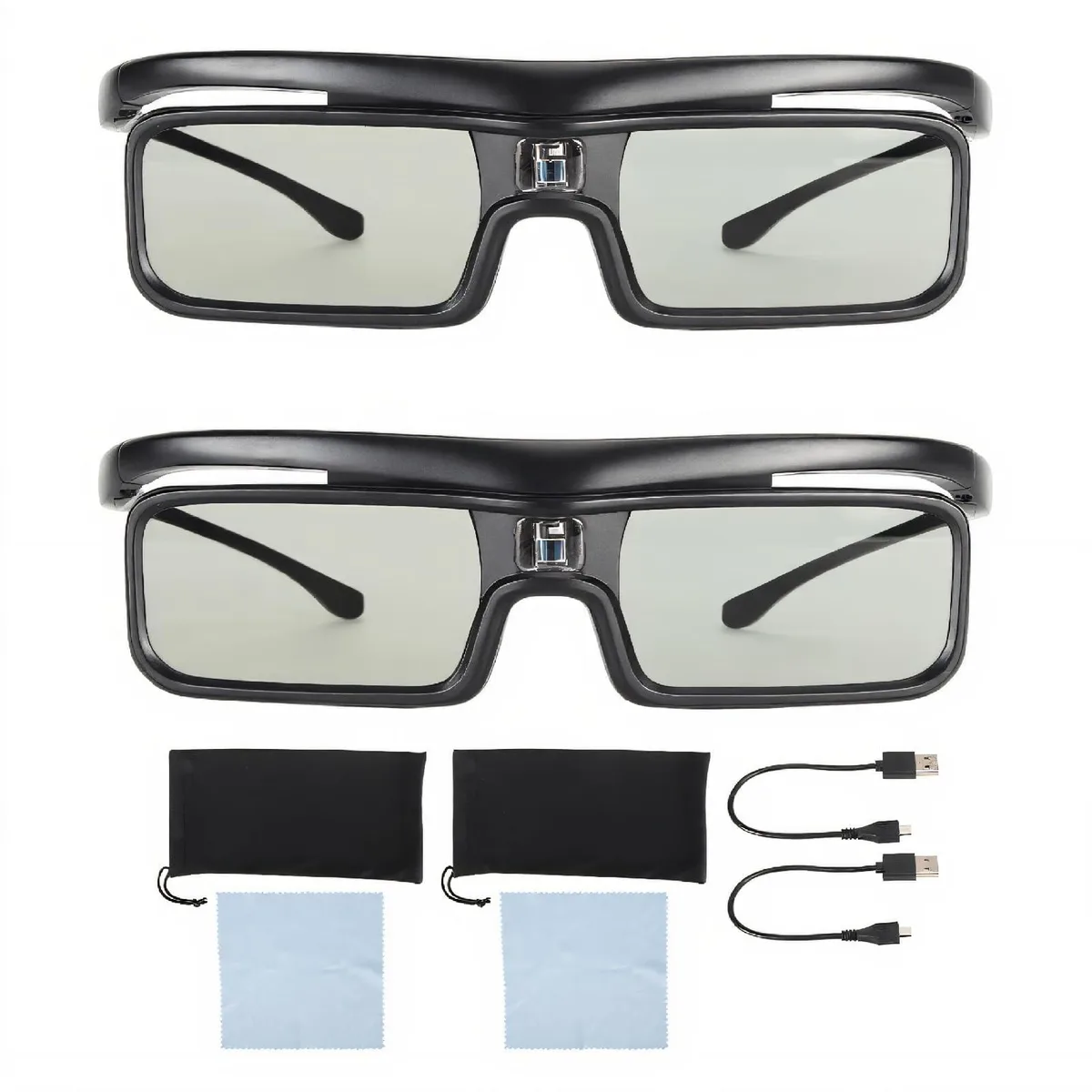 Bipra Bipra DLP Link 3D Glasses 144Hz Rechargeable 40h 2 in 1 accessory — product photo