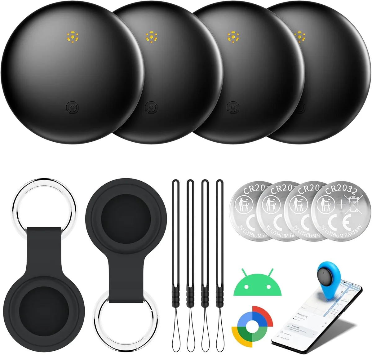 BFKK BFKK Bluetooth Tracker 4-Pack Smart Tag GPS Navigation — product photo