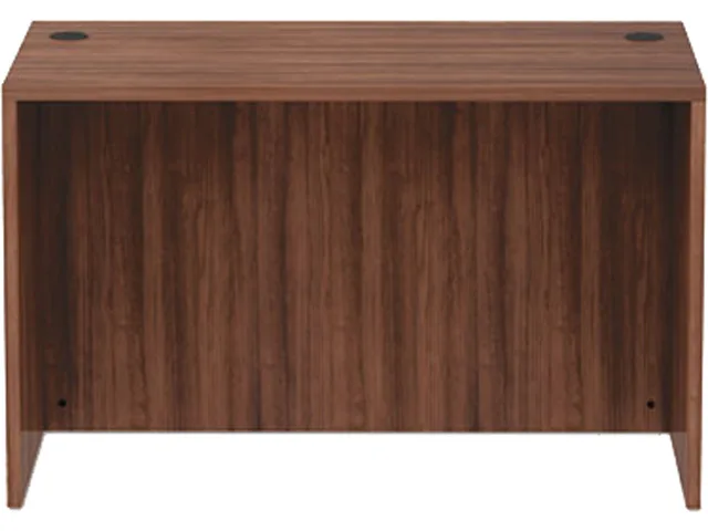 Alera Alera VA214830WA Valencia Straight Desk Shell 47.25" Modern Walnut office furniture — product photo