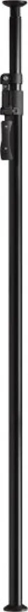 Black two-section aluminum pole with spring lock, extends 82.7 to 145 inches