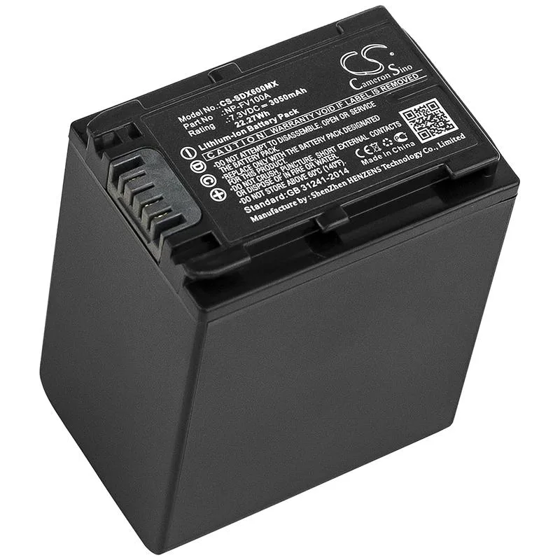 Cameron &amp; Co Cameron &amp; Co DS-CS-SDX600MX camera battery 3050mAh 7.3V Li-ion Black — product photo