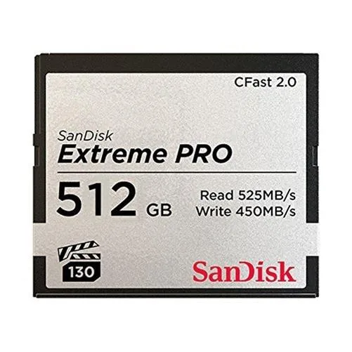 SanDisk SanDisk Extreme Pro 512 GB CFast 2.0 memory card — product photo