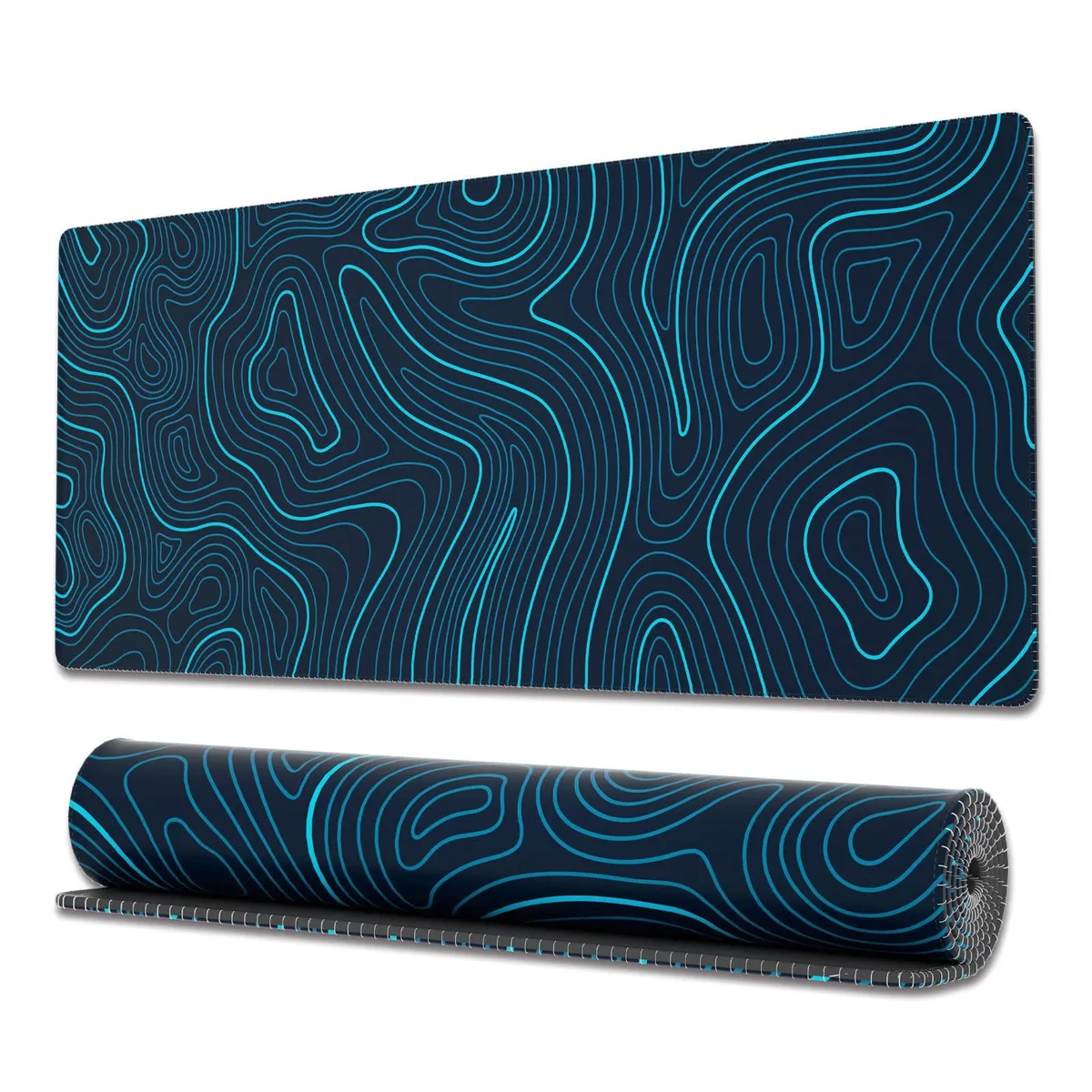KEHIPI KEHIPI Extended XL Mouse Pad 31.5 x 11.8 in Blue Map — product photo