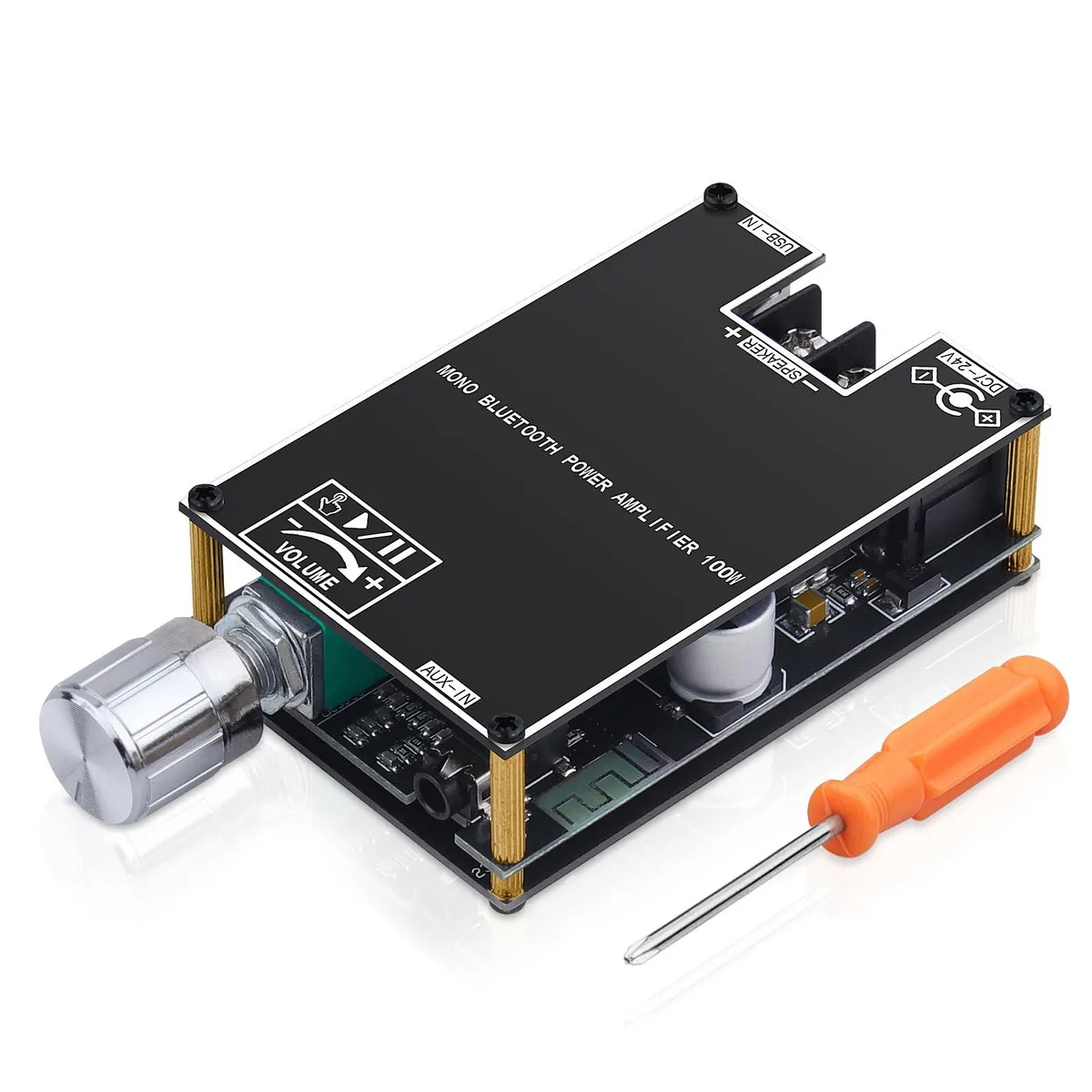  ARRAROWN ZK-1001 100W Mono Car Amplifier Bluetooth 5.1 — product photo