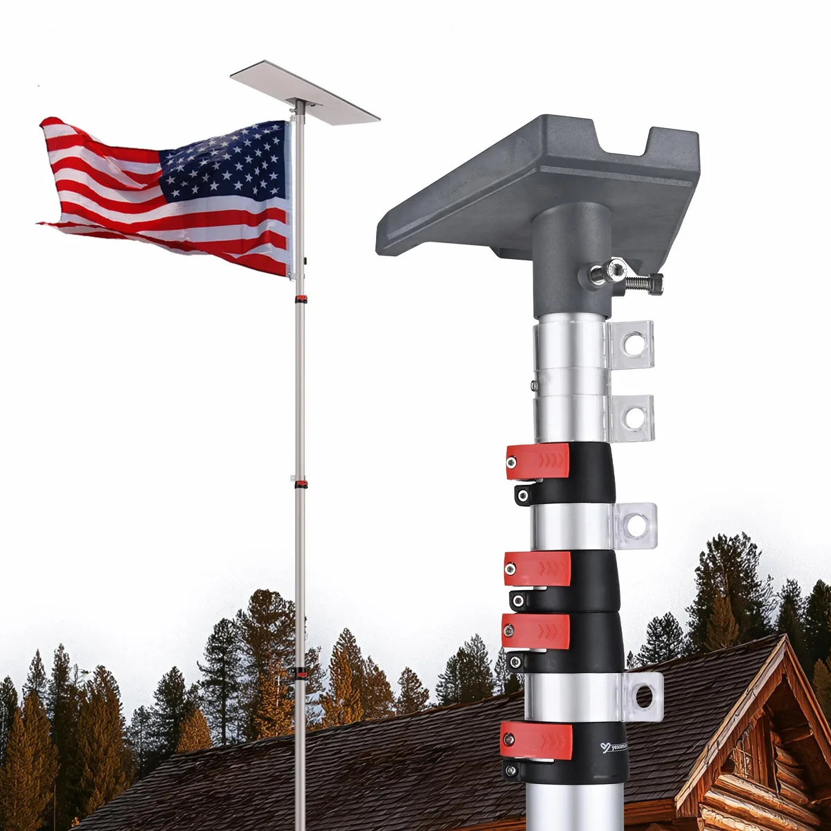 Yescom USA, Inc. Yescom USA, Inc. 22FLPSET051-25-G338-11 Starlink Gen 3 Ground Pole Mount Kit — product photo