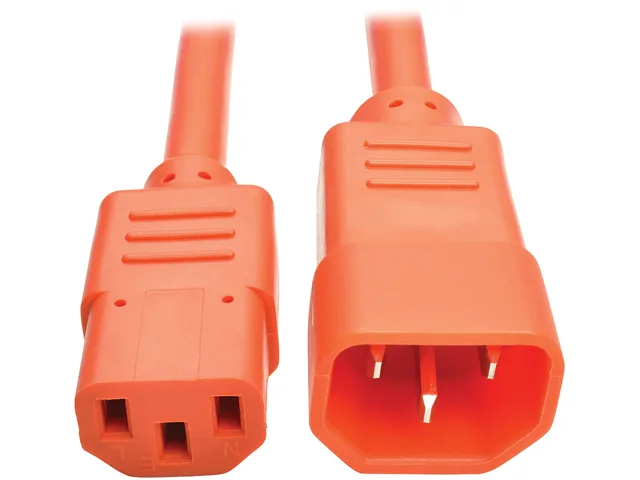 Tripp Lite Tripp Lite P004-003-AOR 3 ft computer power cord C14 to C13 18 AWG 10A orange — product photo