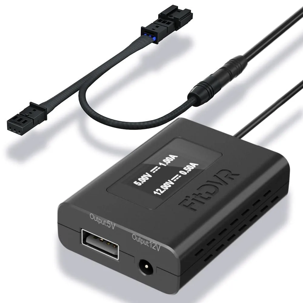 GSM Outdoors GSM Outdoors FitDVR Dash Camera Power Adapter 3-Pin Porsche 718 911 2 in 1 accessory — product photo