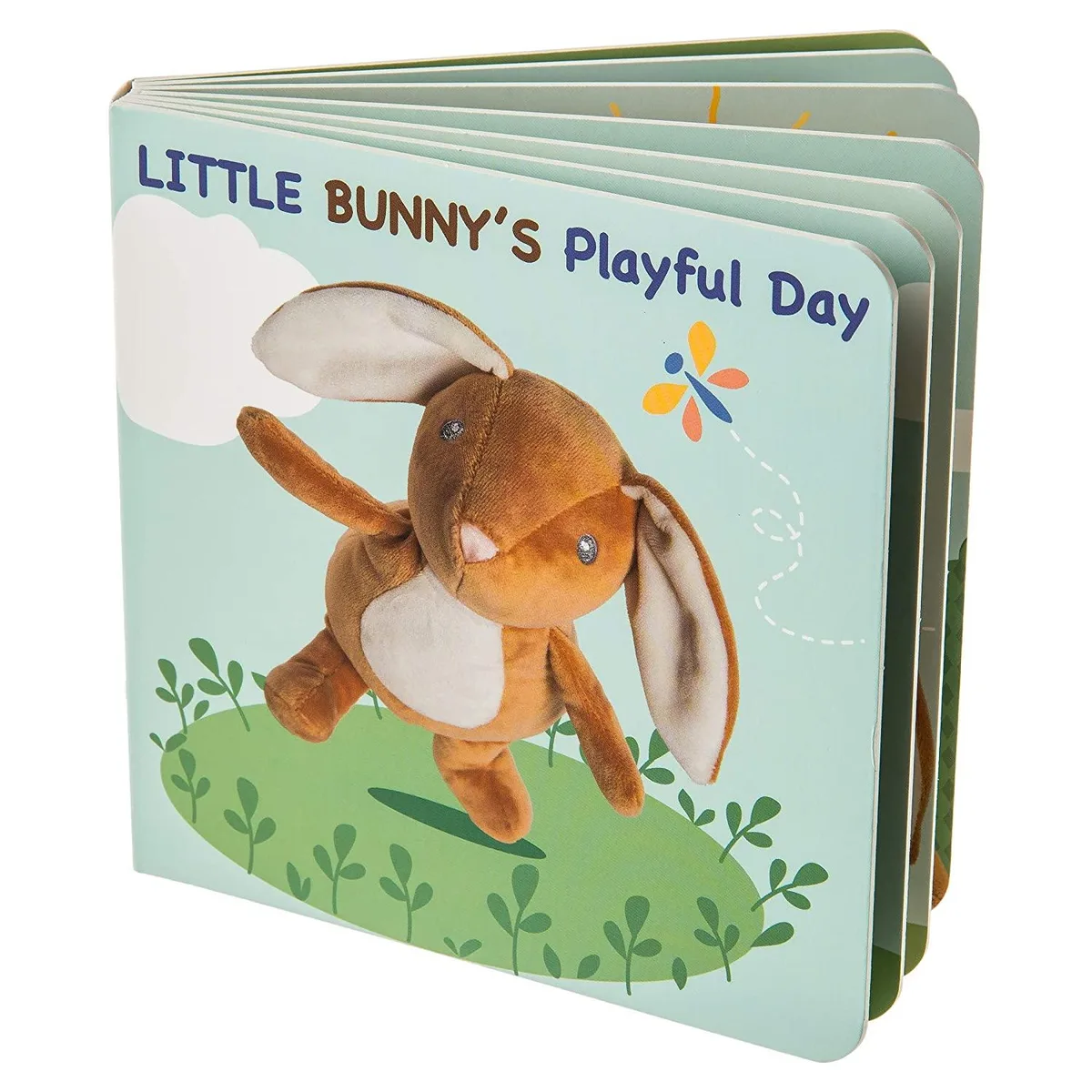 Mary Meyer Stuffed Toys Mary Meyer Leika Baby Board Book Little Bunny 12 pages — product photo