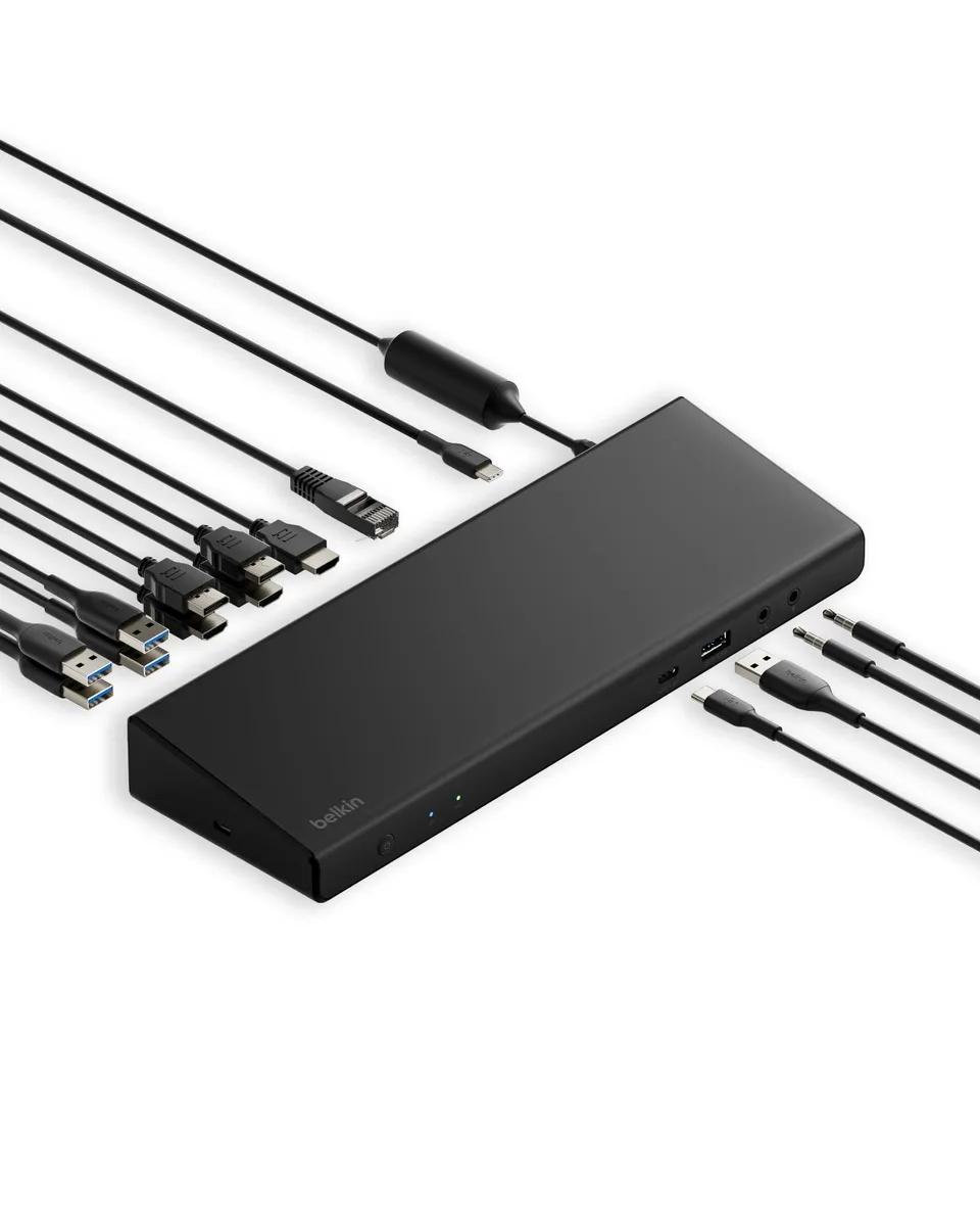 Belkin Belkin 15-in-1 Universal Triple Display Docking Station 2 in 1 Accessory — product photo