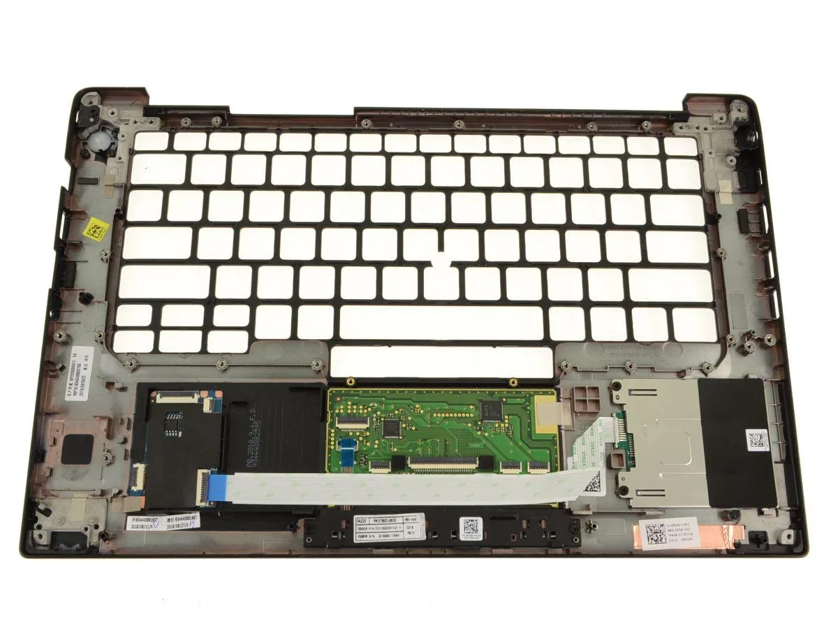 Dell Latitude 7490 palmrest assembly with smart card reader and touchpad