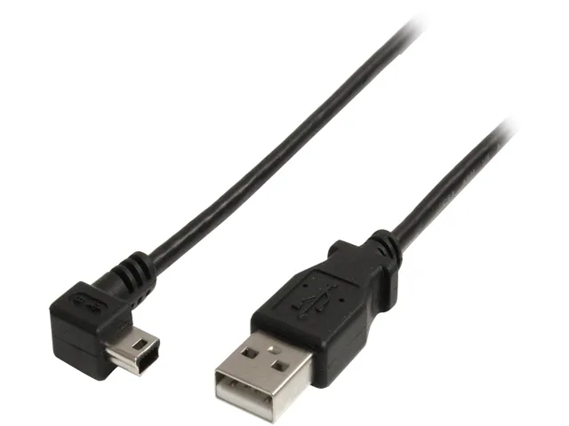 STARTECH STARTECH USB2HABM6RA 6 ft USB 2.0 A to Right Angle Mini B usb cable — product photo