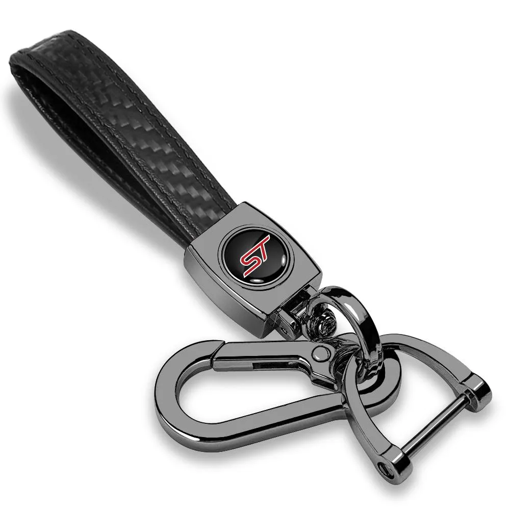 iPick Image, LLC iPick Image, LLC Ford ST Key Chain Black Carbon Fiber Gunmetal — product photo