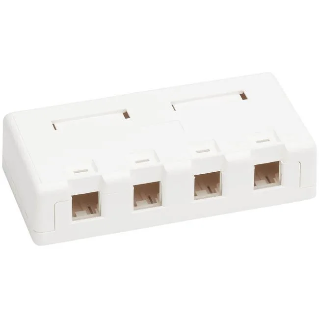 Tripp Lite Tripp Lite N082-004-WH Surface-Mount Box 4 Port White video accessory — product photo