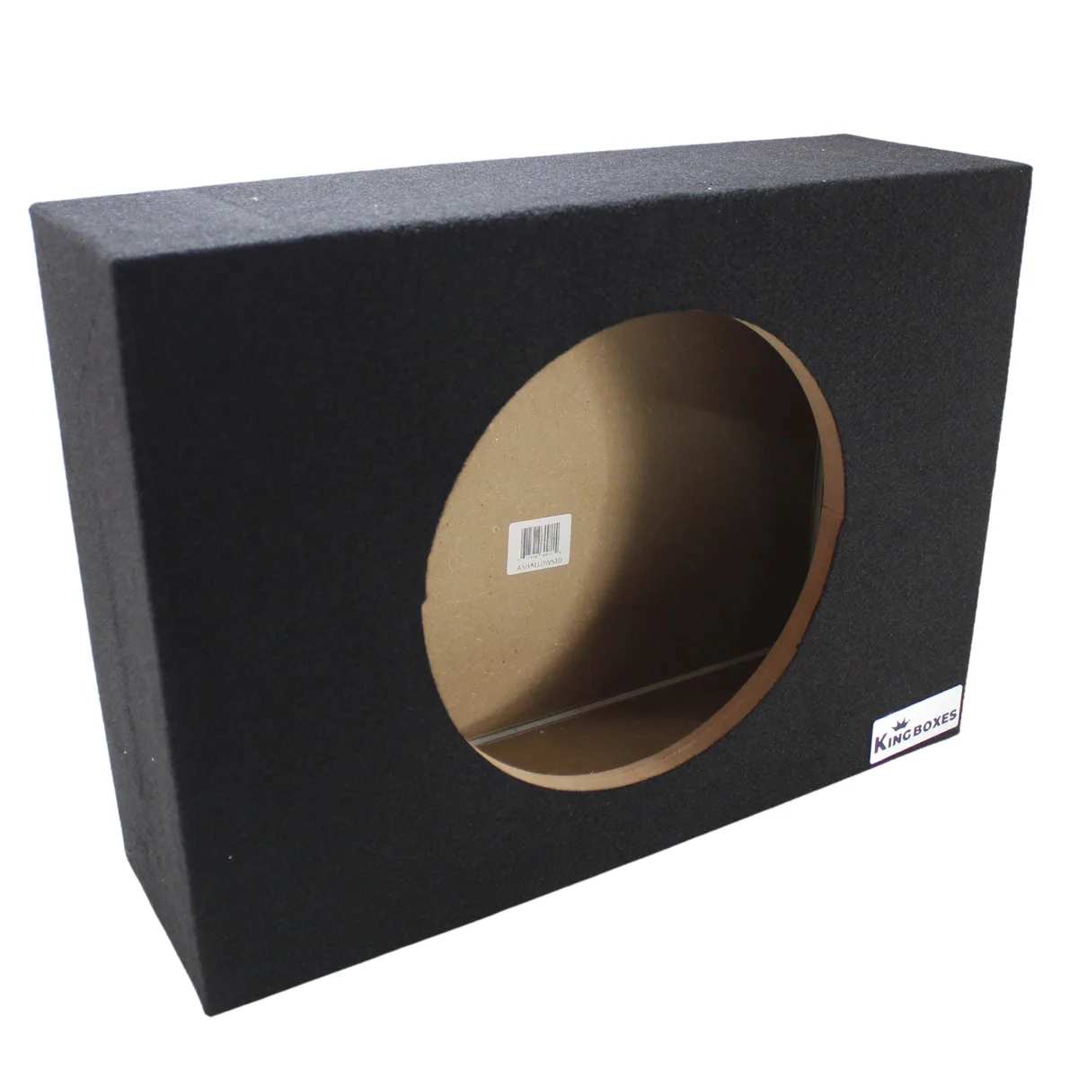 King Boxes King Boxes ASHALLOWS10 10 inch car subwoofer enclosure — product photo