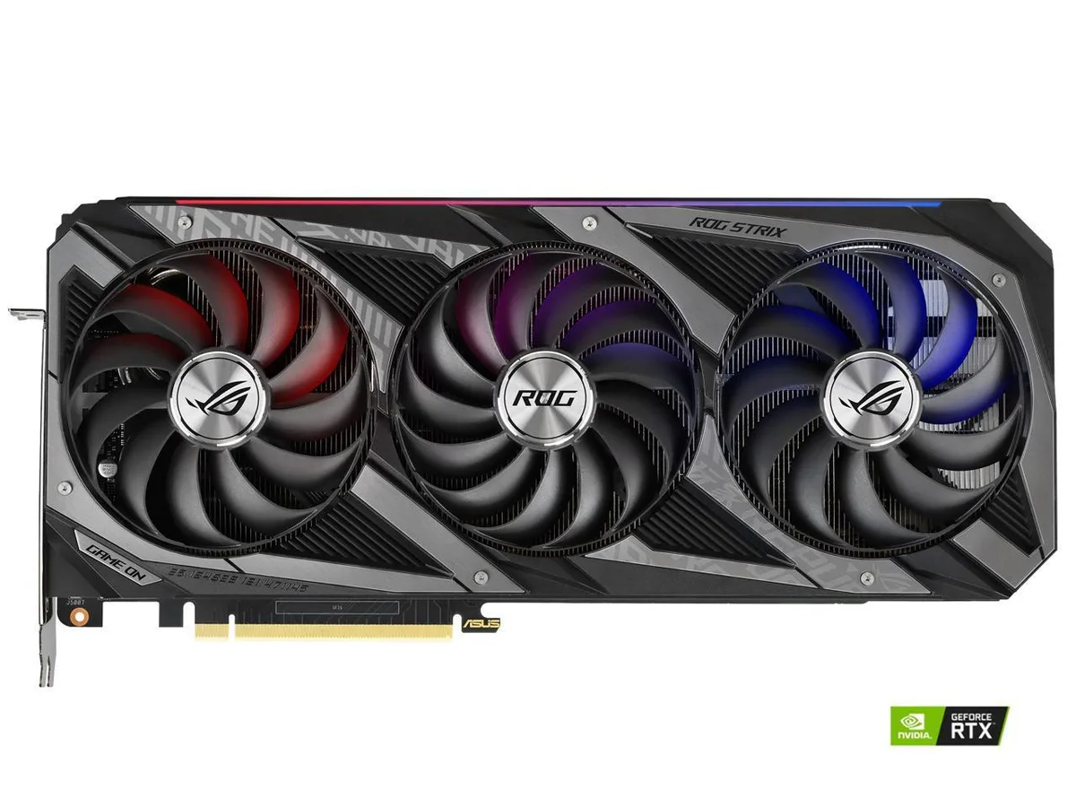 ASUS ASUS ROG Strix GeForce RTX 3080 V2 10GB GDDR6X graphics card — product photo