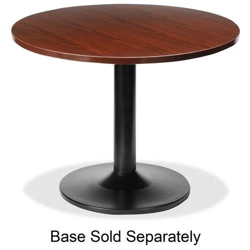 Lorell Lorell 87239 Round Conference Tabletop 42" Mahogany 1.25" Thick — product photo