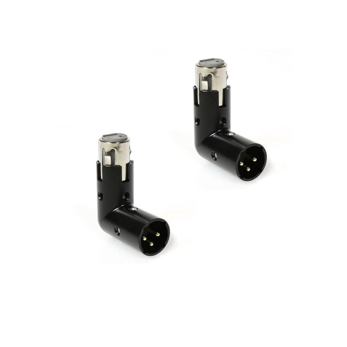 LyxPro LyxPro LYXADP12RA2 XLR Angle Adapter 12 90 2 Pack — product photo