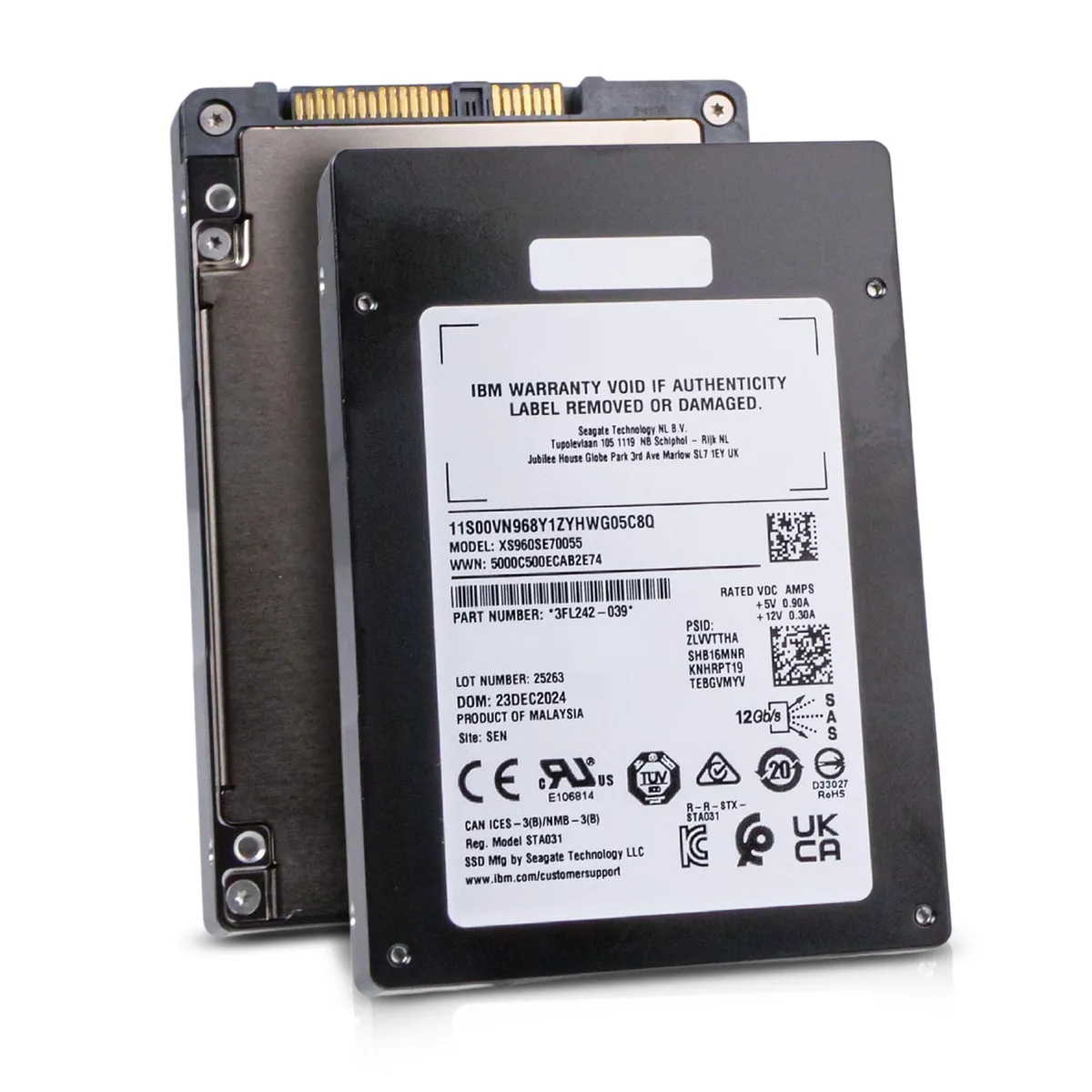 Seagate Seagate Nytro 3350 XS960SE70055 960GB SAS 12Gb/s 2.5in enterprise SSD — product photo