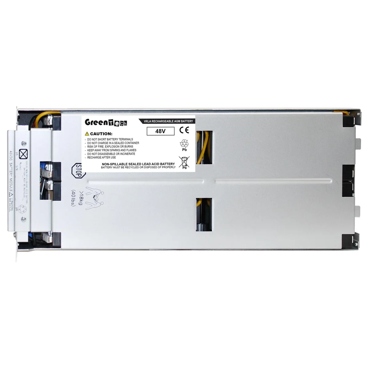GreenTechLLC GreenTechLLC Compatible RBC43 SLA Battery 48VDC for APC Smart-UPS SMT1000RM1U SMT2200RM2UC SMT3000RM2UC — product photo