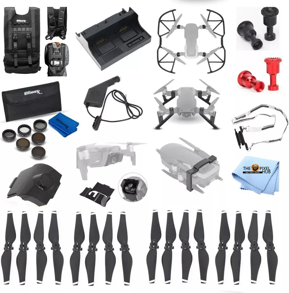 Ultimaxx Ultimaxx Mavic Air Accessory Kit 5332 Props Vest Filters Charger Hub Guards — product photo