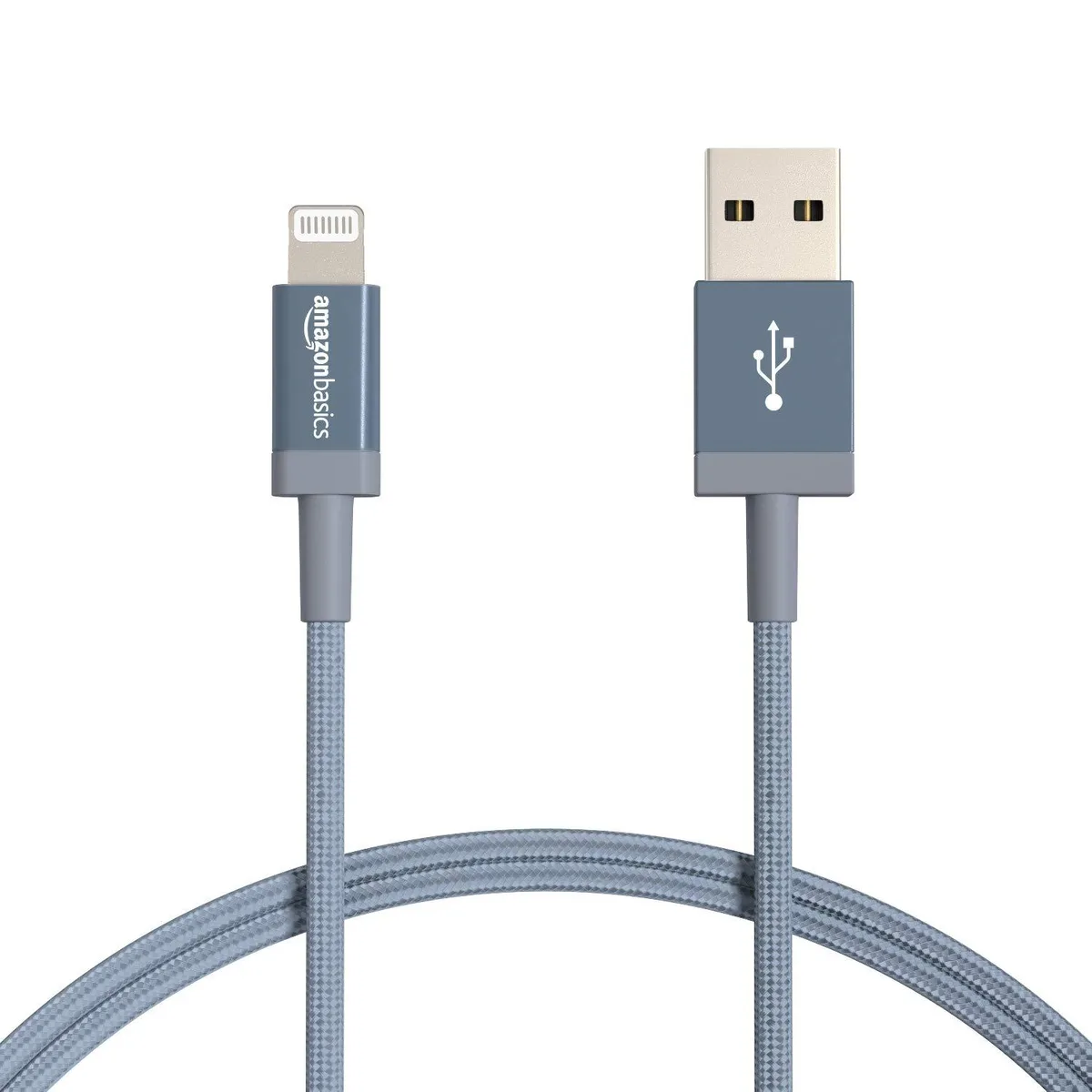  AmazonBasics 2-Pack USB-A to Lightning Cable MFi Certified 3 Foot Dark Gray — product photo