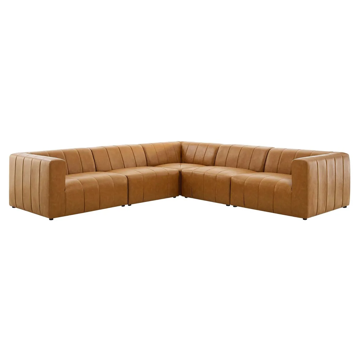 Modway Furniture Modway Furniture Bartlett 5-Piece Sectional Sofa Tan — product photo