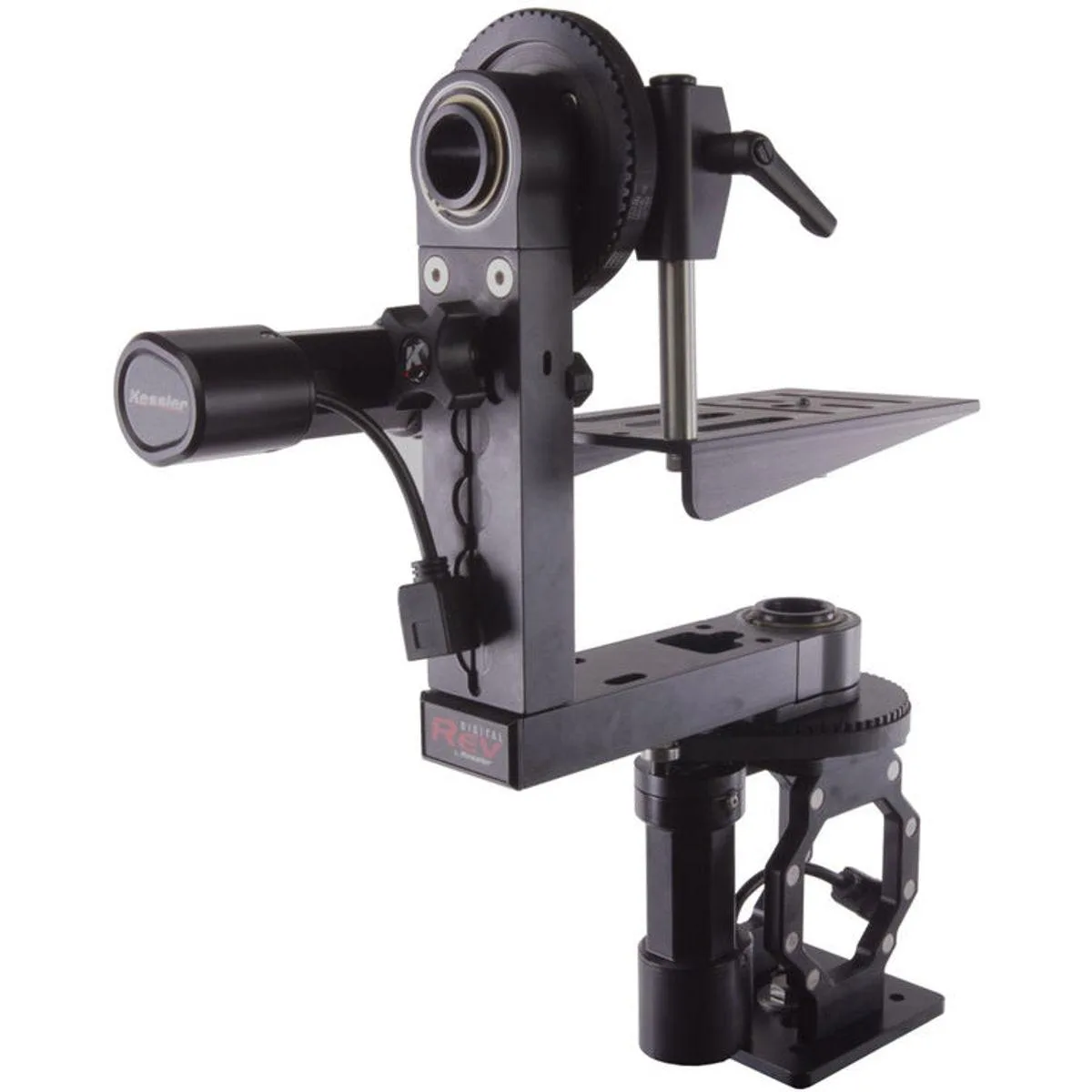 Motorised pan and tilt head, matte black finish, 9 lbs