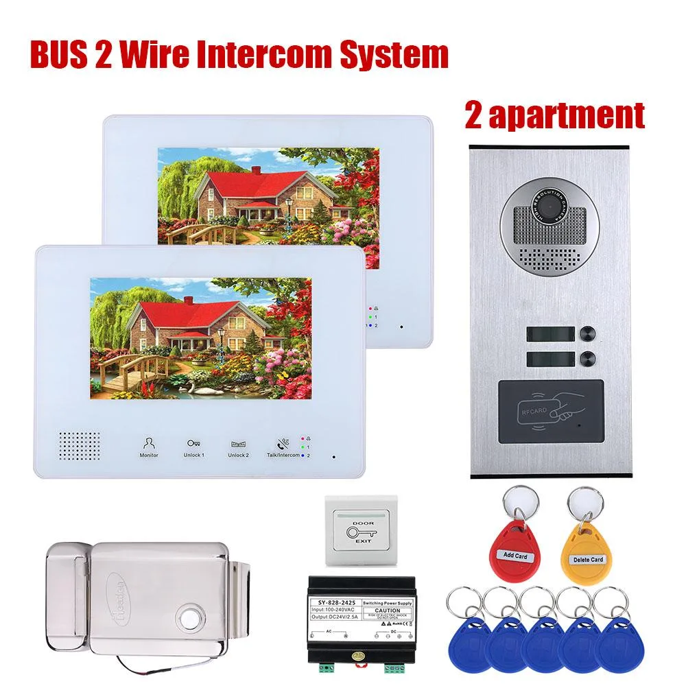 visiPower visiPower 2-wire Video Door Phone Kit 4.7" TFT LCD Monitor RFID Unlock — product photo