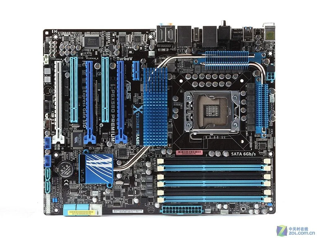 ASUS ASUS P6X58D Premium LGA 1366 Intel X58 DDR3 24GB ATX Intel motherboard — product photo