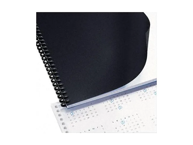 GBC GBC 2514493 Opaque Plastic Presentation Binding Covers 11 x 8-1/2 Black 50/Pack — product photo