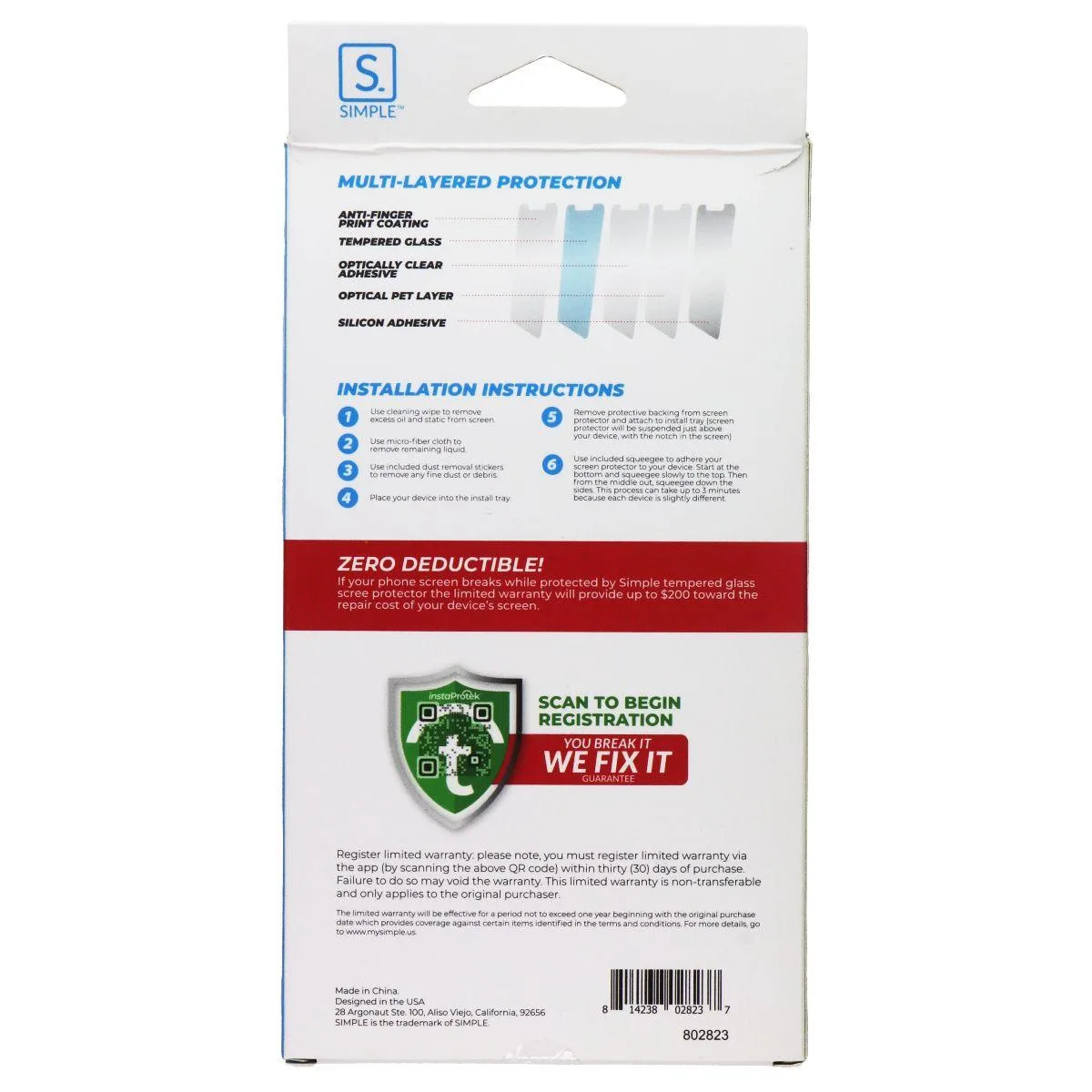 Real Simple Real Simple Screen Protector for Samsung Galaxy S23 Ultra Clear — product photo
