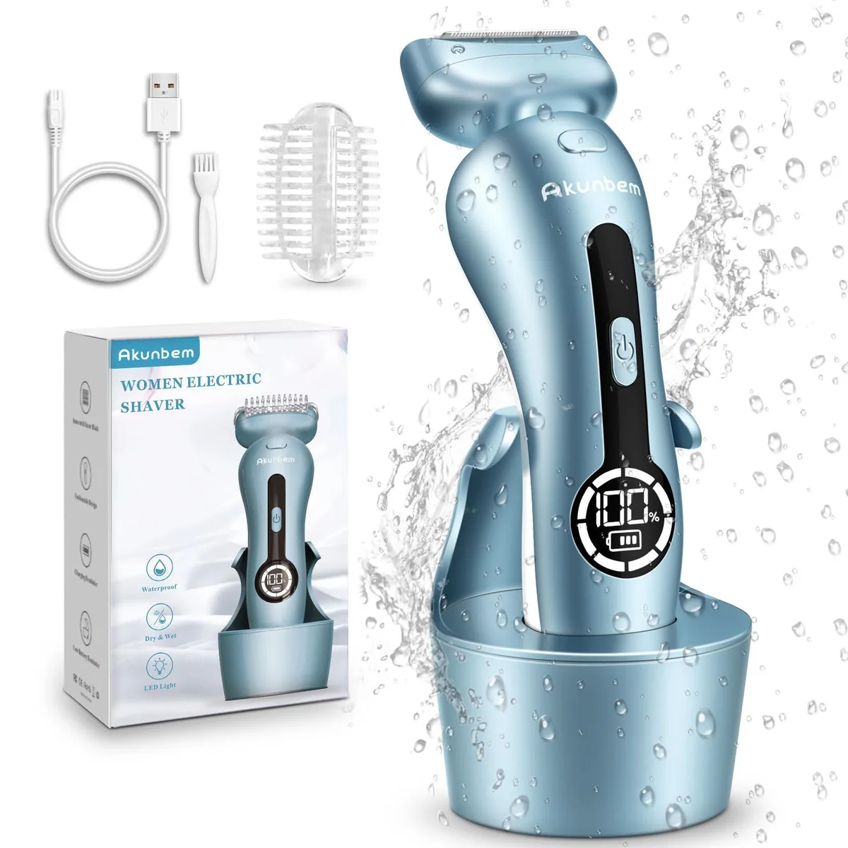  Akunbem Series 2 Women's Foil Shaver Blue 90 min — product photo