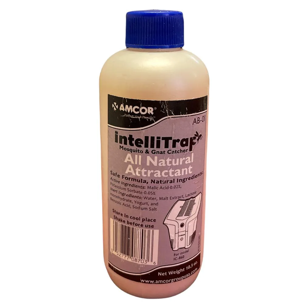 Tan 10.3 oz bottle of all-natural mosquito and gnat attractant