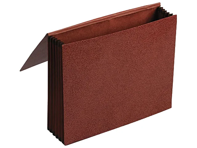 TOPS TOPS 60545 Premium Reinforced Expansion Wallet 5.25" Letter Red Fiber — product photo