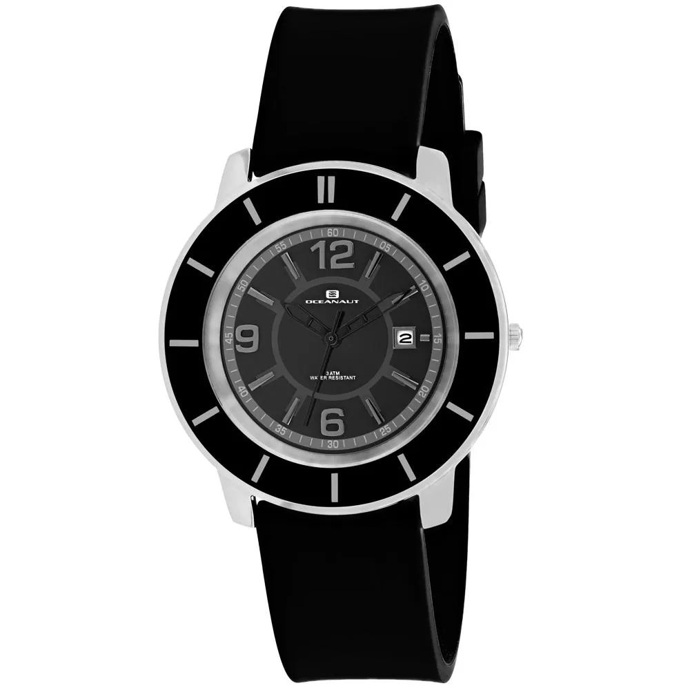 OCEANAUT OCEANAUT OC0811 watch 38 mm black dial silicone strap — product photo