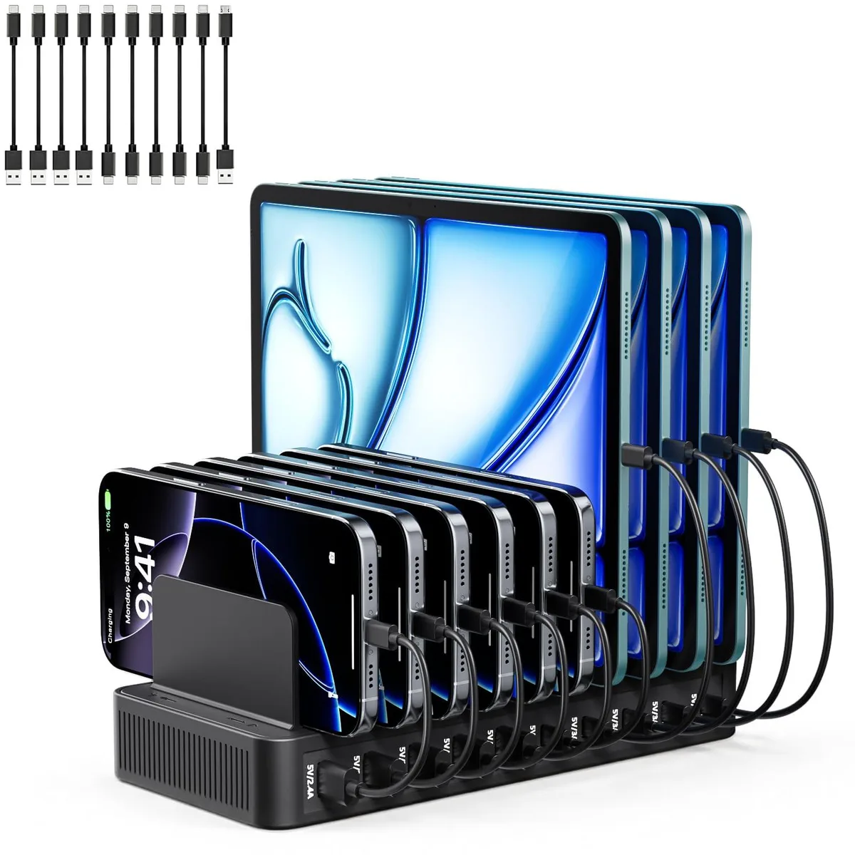  Belkin ZETX100W-U 10-Port 100W USB Charging Station — product photo