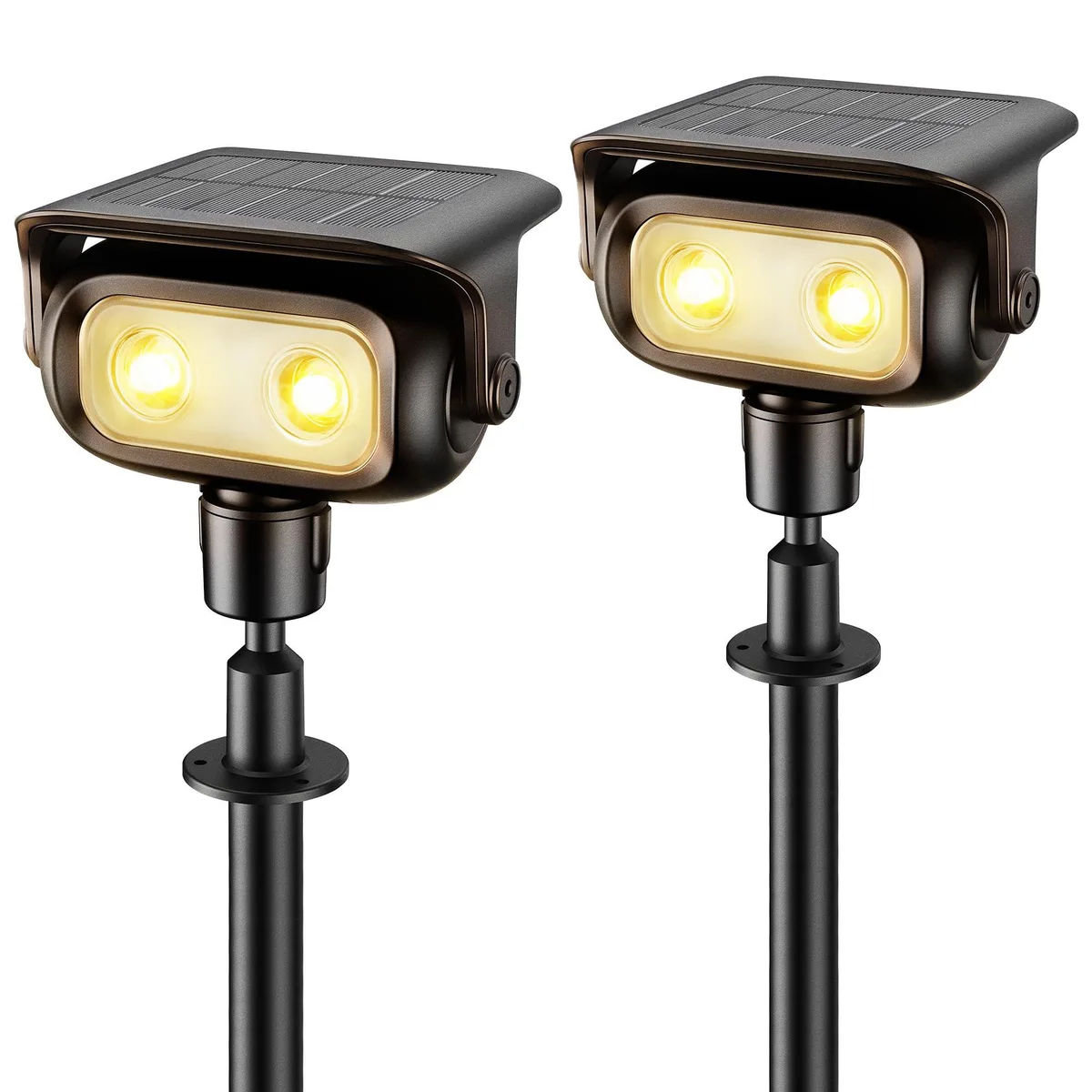  Ollny DS067 2-pack solar light kit 3.7 V 0.76 W IP65 360° 180° 4.9 L 3.4 W 17 H in — product photo