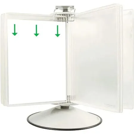 Tarifold, Inc. Tarifold, Inc. RA295W Rotary Display Unit Base 50 Pockets White — product photo