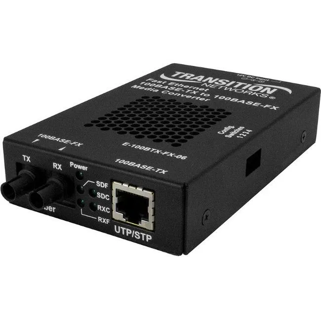 Transition Networks Transition Networks E100BTXFX06NA 100Base-TX to 100Base-FX media converter — product photo