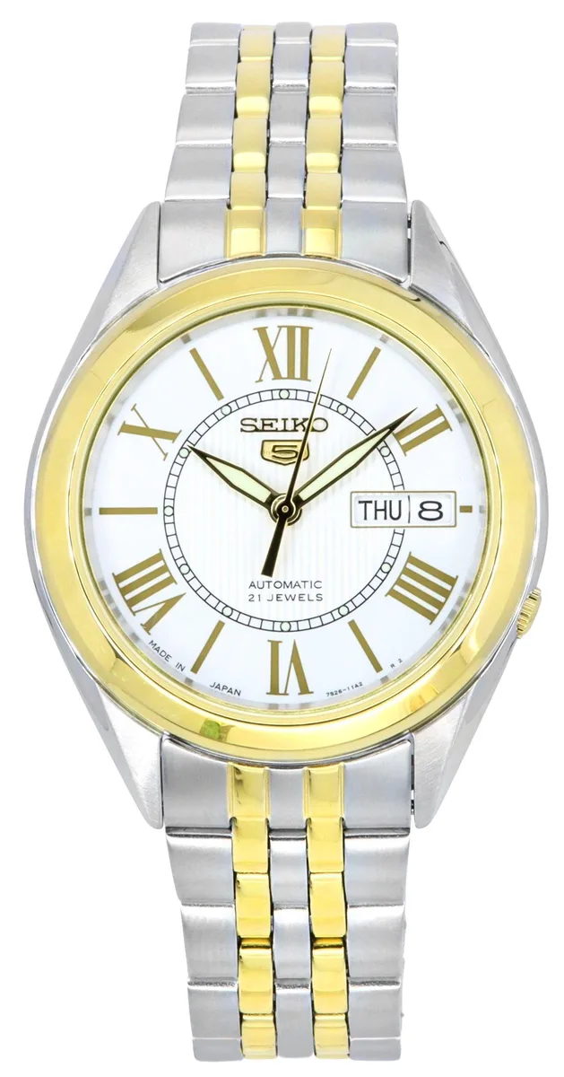 Seiko Seiko 5 Automatic SNKL36J1 Two-Tone Stainless Steel Watch — product photo
