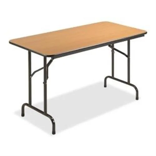 Lorell Lorell 65759 Folding Table 48x24x29 Mahogany Office Furniture — product photo