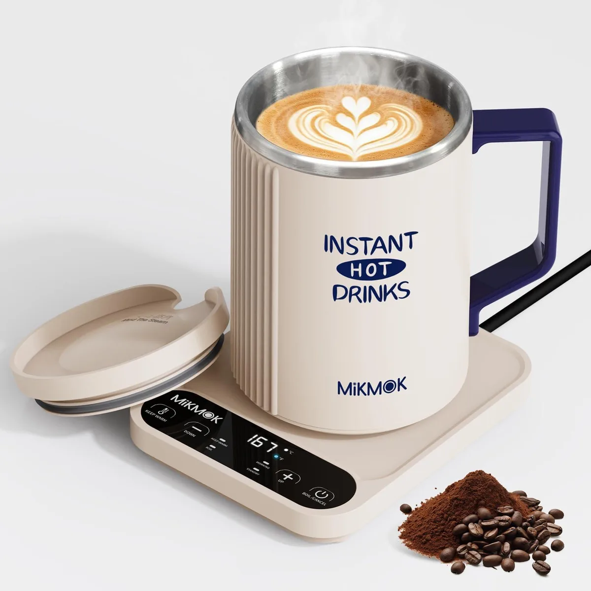 MIKMOK Thermo Pot 400 ml 300 W Beige — product photo