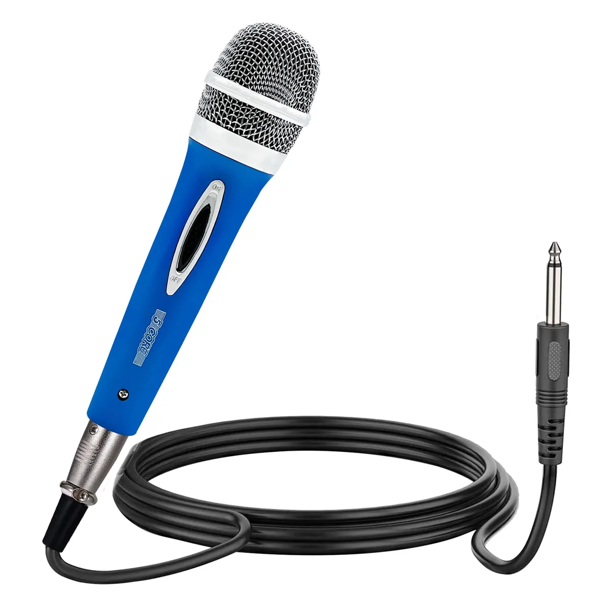 5 Core 5 Core PM 286 BLU Blue Dynamic Cardioid Microphone with XLR Cable — product photo