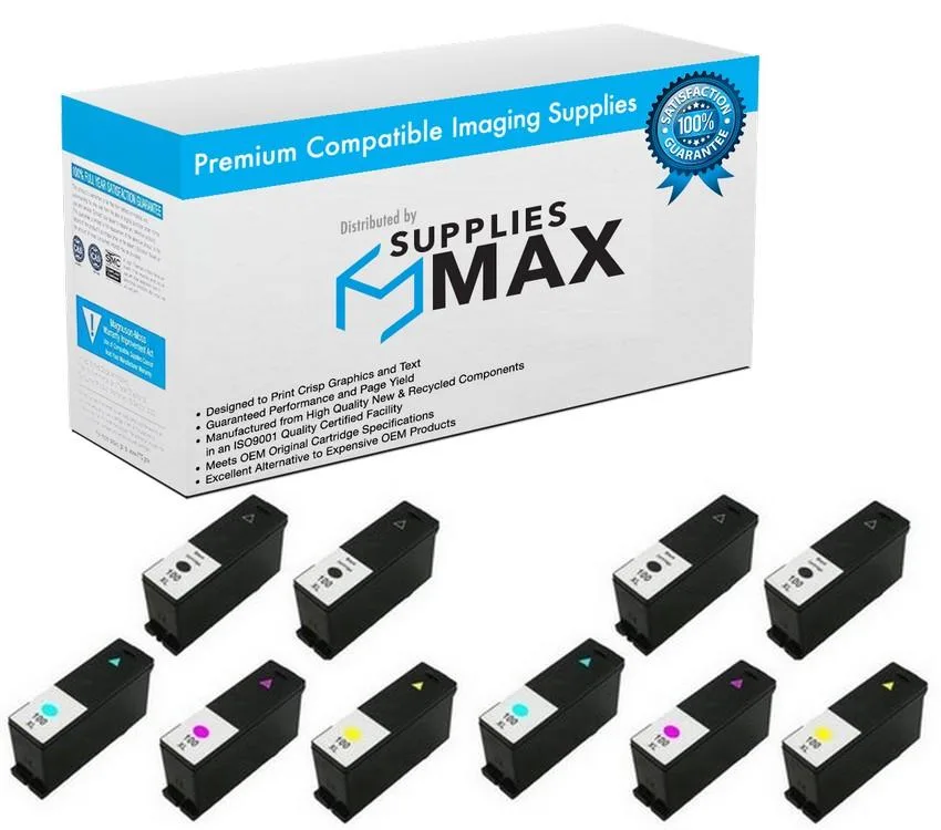 SuppliesMax SuppliesMax Lexmark 100XL High Yield Inkjet Combo Pack 4BK 2CMY — product photo