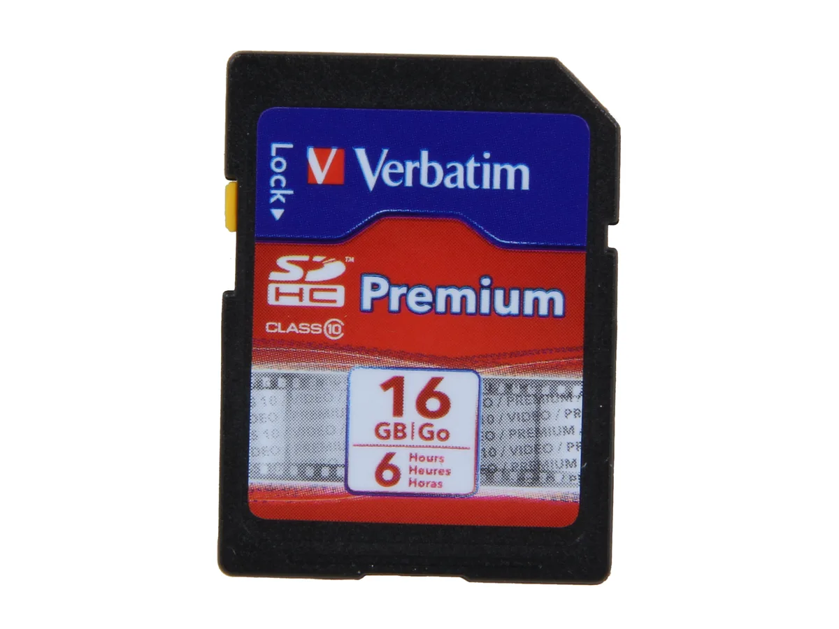 VERBATIM Verbatim 96808 16GB Class 10 SDHC memory card — product photo