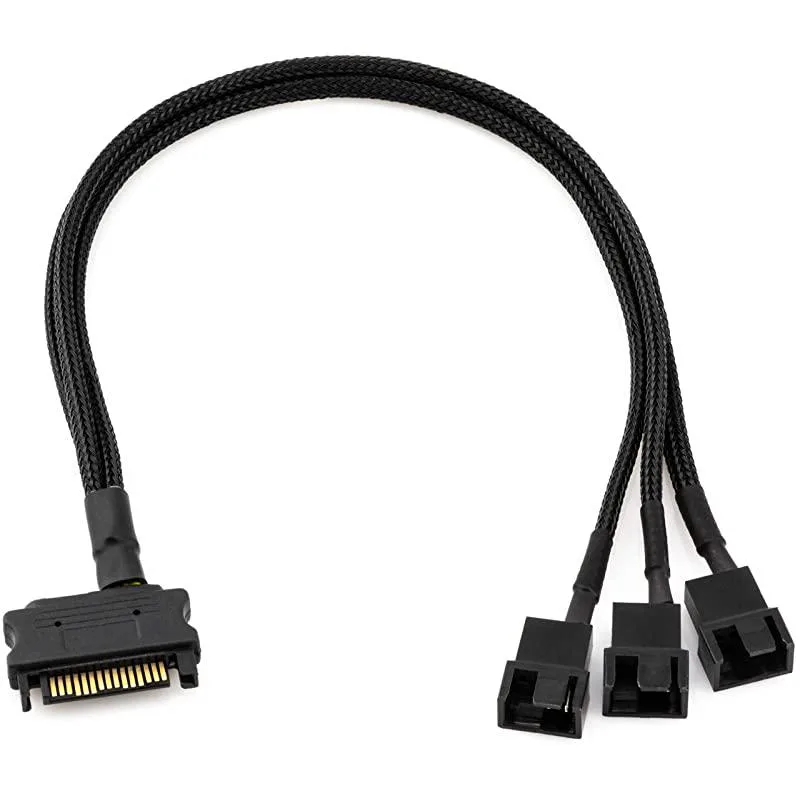 Sea of Diamonds Sea of Diamonds SATA to 3 x 4Pin PWM Fan Adapter Cable 30cm — product photo