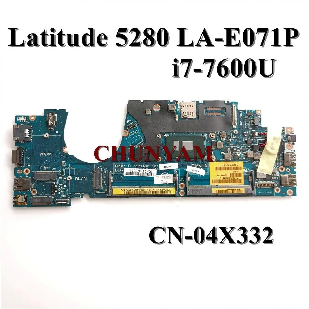 Graviton Graviton Dell Latitude 12 5280 Motherboard i7-7600U DDR4 — product photo