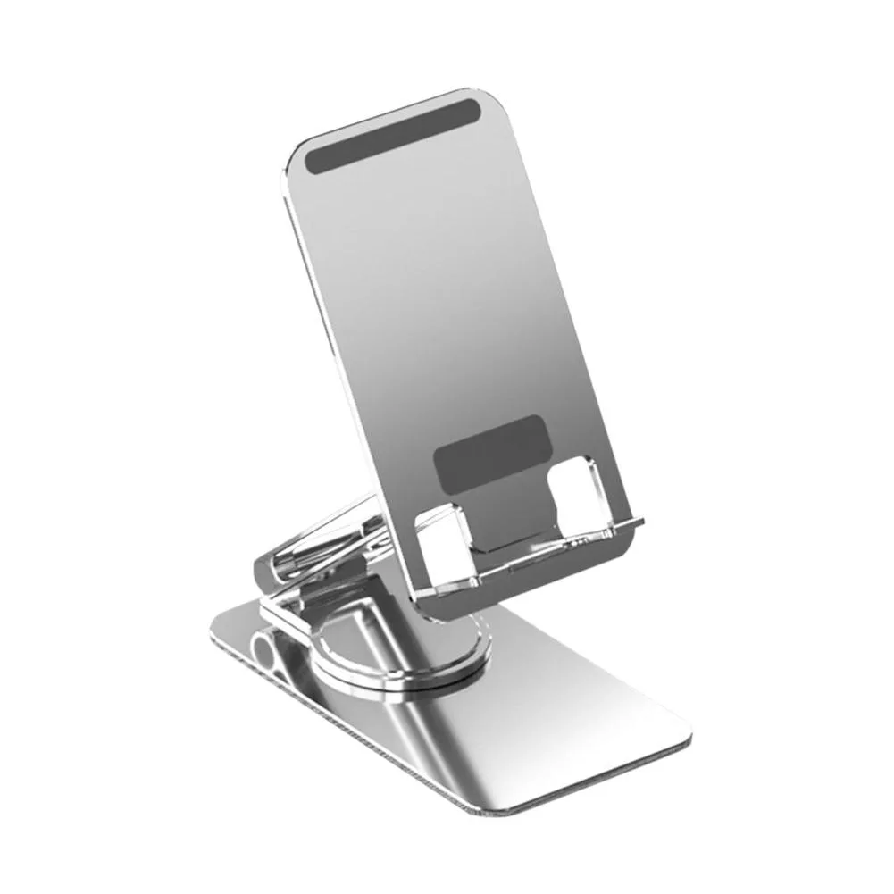 YINGHUA YINGHUA K50 phone mount, aluminium alloy, foldable, adjustable, 180x120x68 mm, silver — product photo